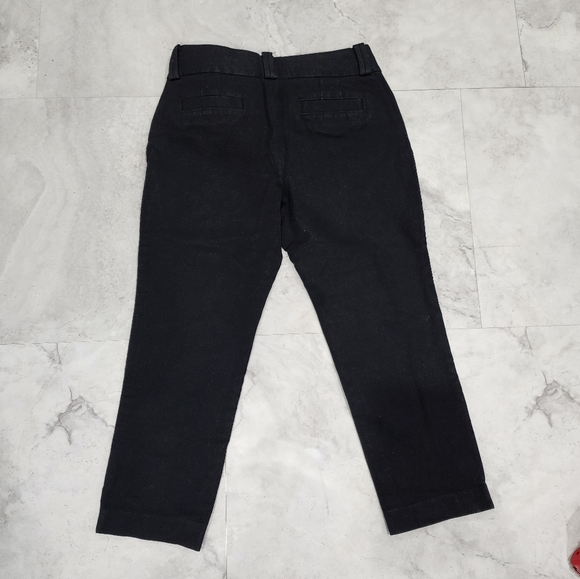 Banana Republic Women Stretch Cropped Pants Black Petites Size 4P - Picture 2 of 5